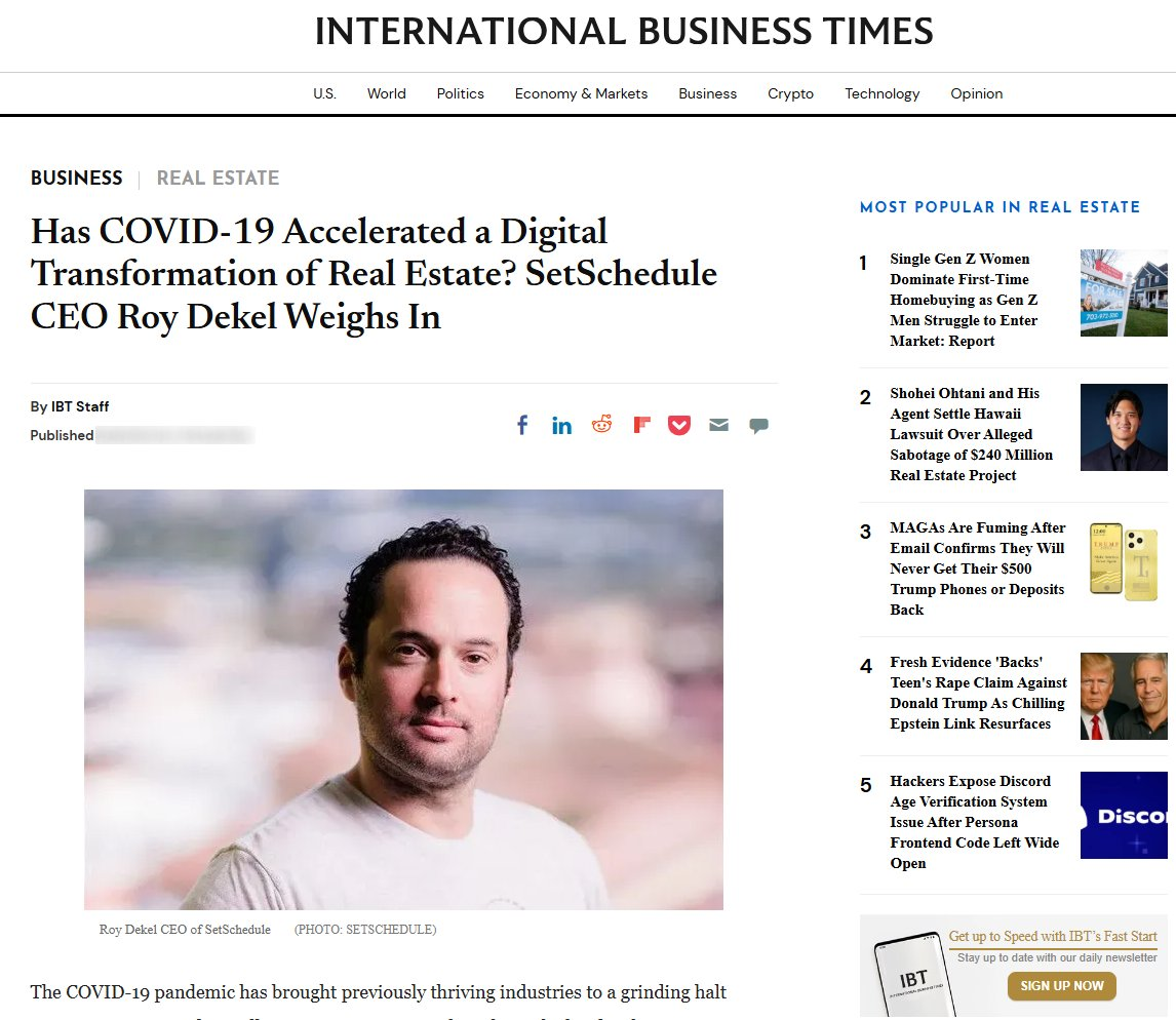 International Business Times — SetSchedule